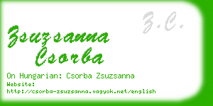 zsuzsanna csorba business card